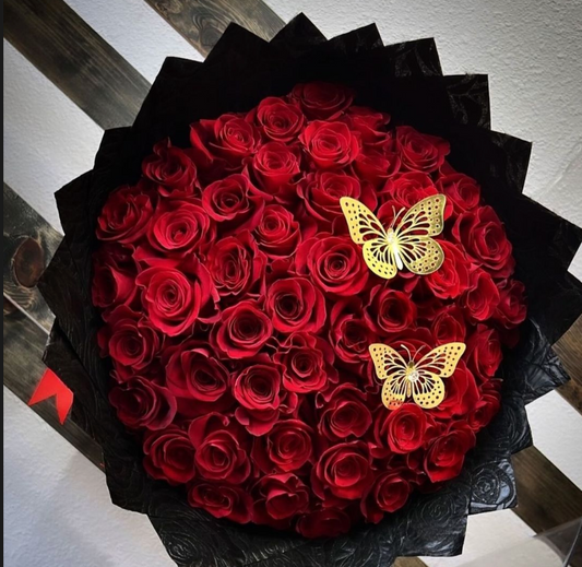 50  Red roses